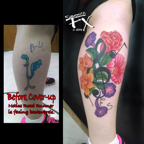 a cover up with Flowers