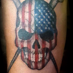 Spud Wrenches with patriotic skull