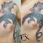 Dragon on chest